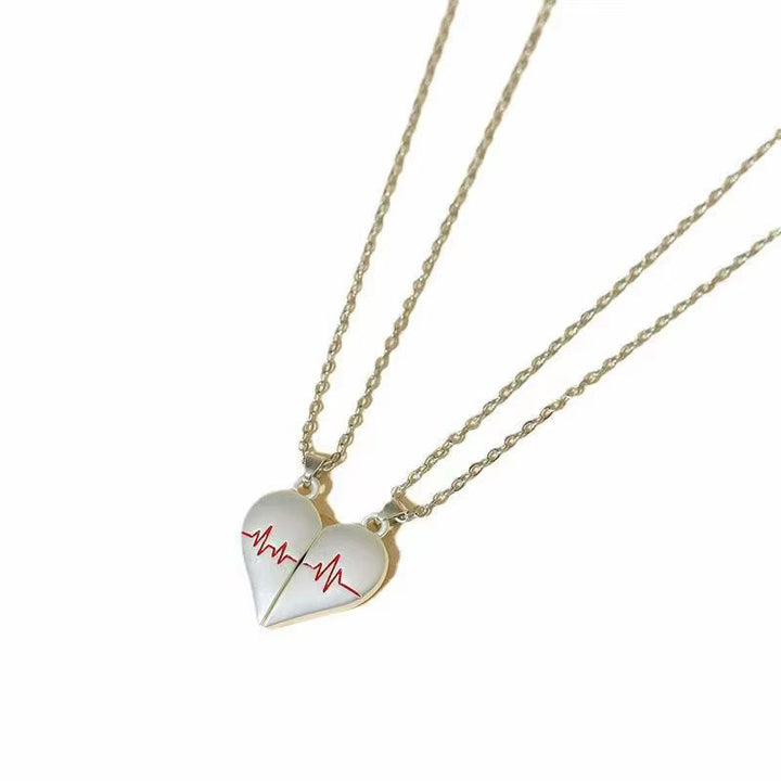 Heartbeat Magnetic Heart Necklace