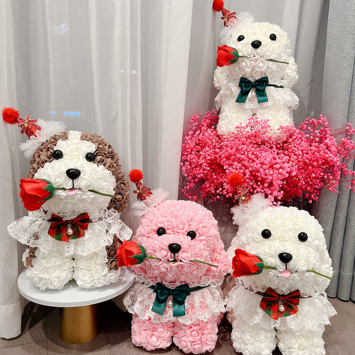 Rose Dog Home Ornaments