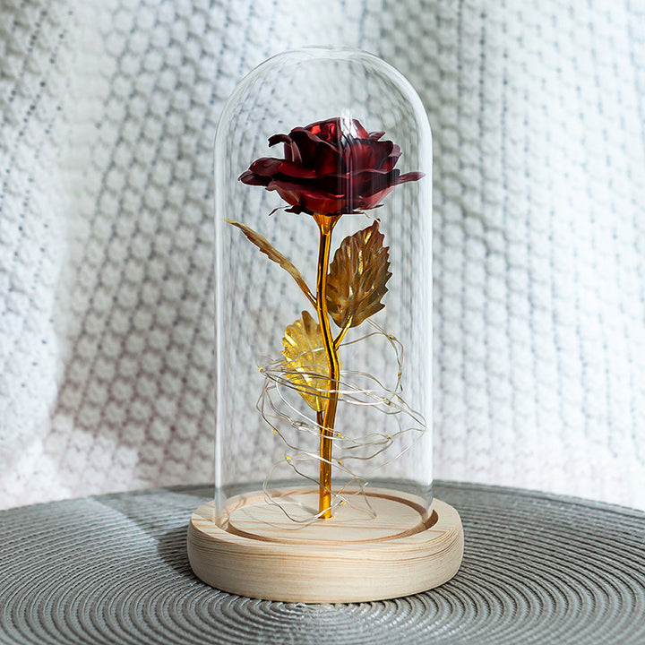 Forever Rose Flower in Glass