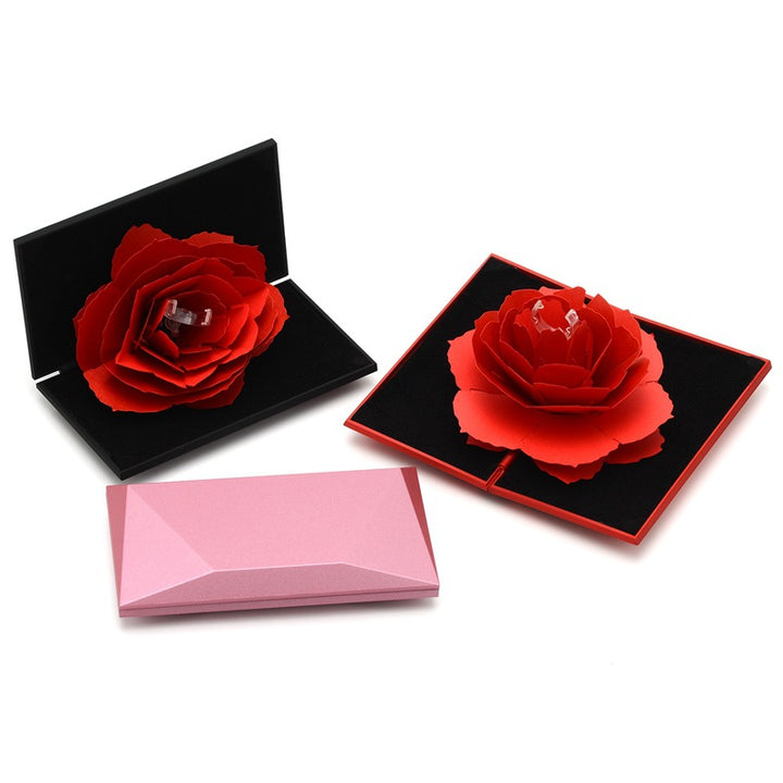 3D Love Box Heart - Rose Flower
