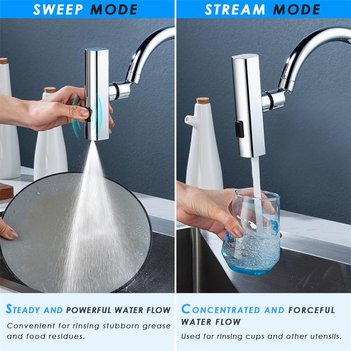 Rotating Bubbler for Kitchen Faucet - Splash-Proof
