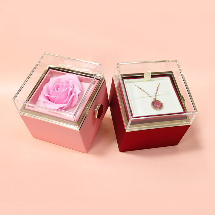 Creative Gift Box With Rotating Soap Rose